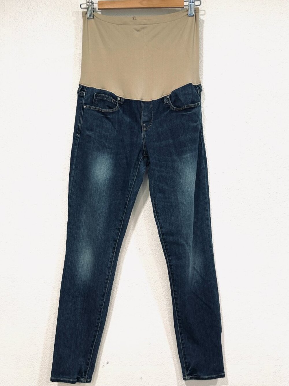 Gap Maternity 1969 Jeans Jeggings Stretch Dark Wash Full Belly Panel Size 29 / 8